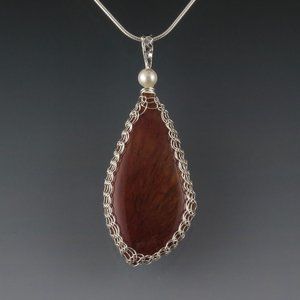 Sagenite Agate Pendant Necklace